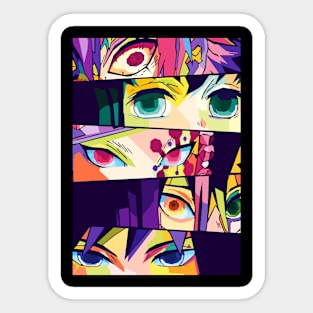 Hashira Eyes Art Sticker